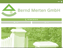 Tablet Screenshot of bernd-merten.de